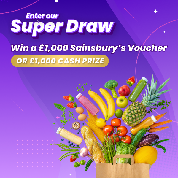 Win a £1,000 sainsbury's voucher in our March Super Draw